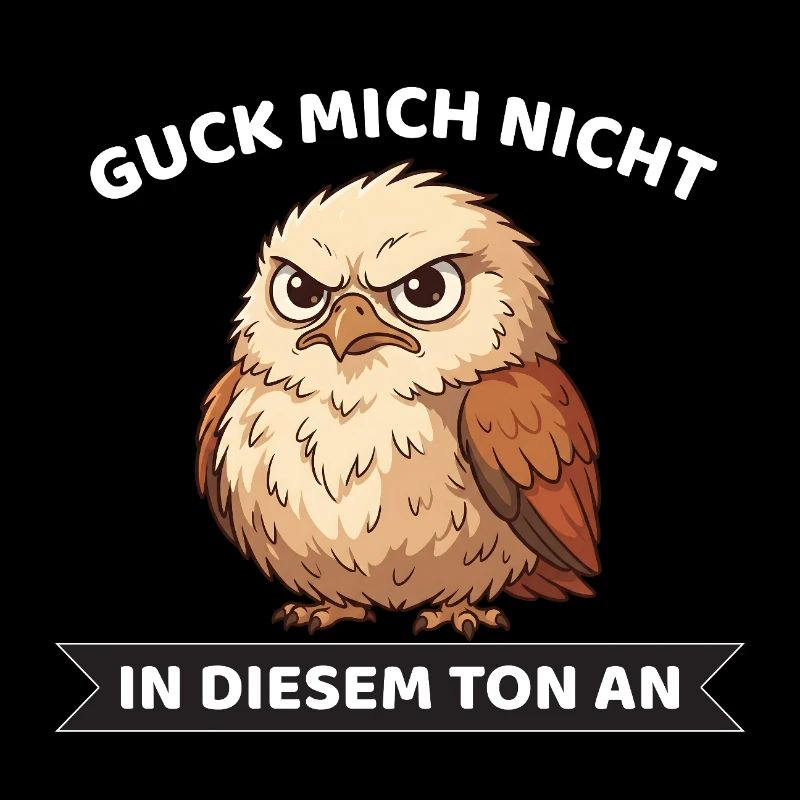 Guck mich nicht in diesem Ton an Eule Spruch
