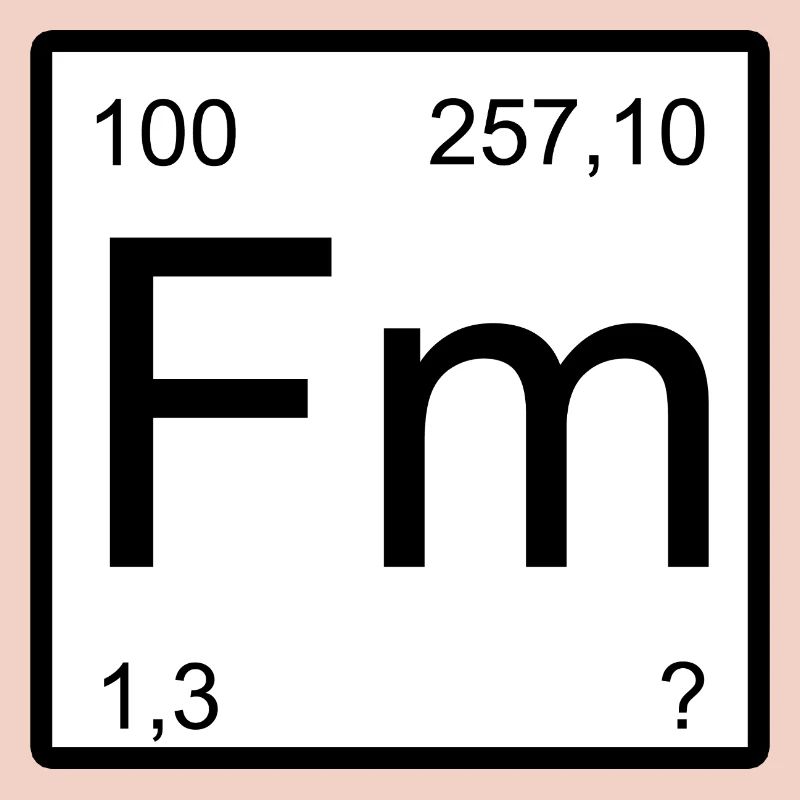 Conception de la table de période du fermium
