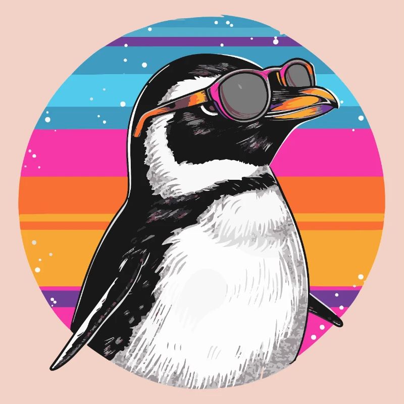 Penguin Neon-Goggles Retro