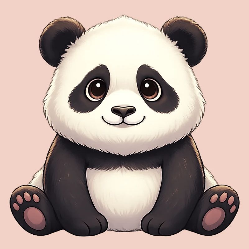 Panda Smiling Plush
