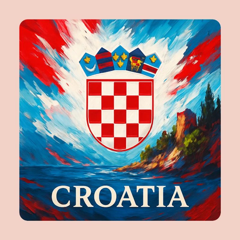 Kroatien Wappen Küste