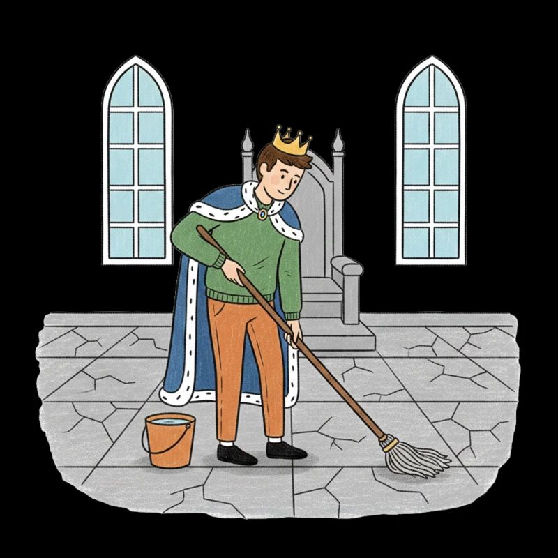 King Cleans the Castle