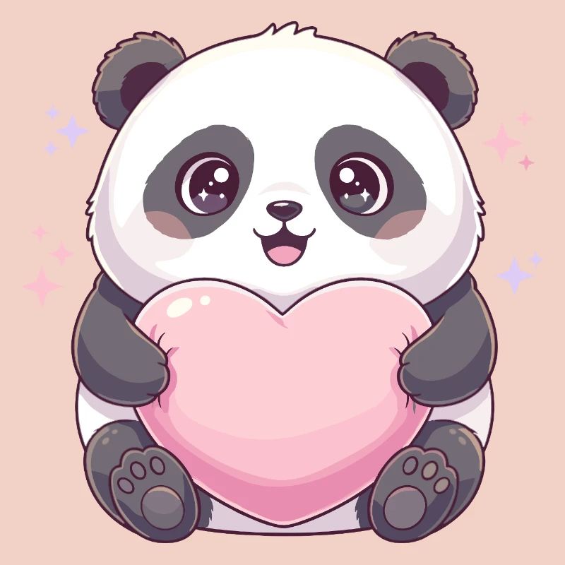 Panda Ami Cœur