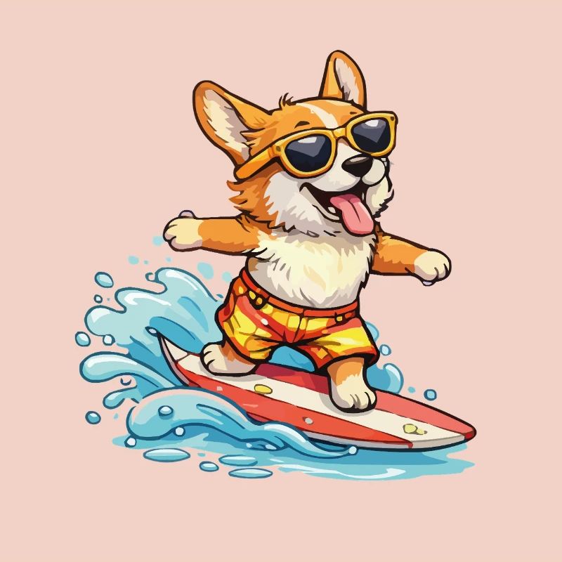 Corgi Surf Summer Goggles