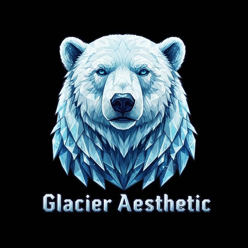  Eisbär Glacier Aesthetic Polygon