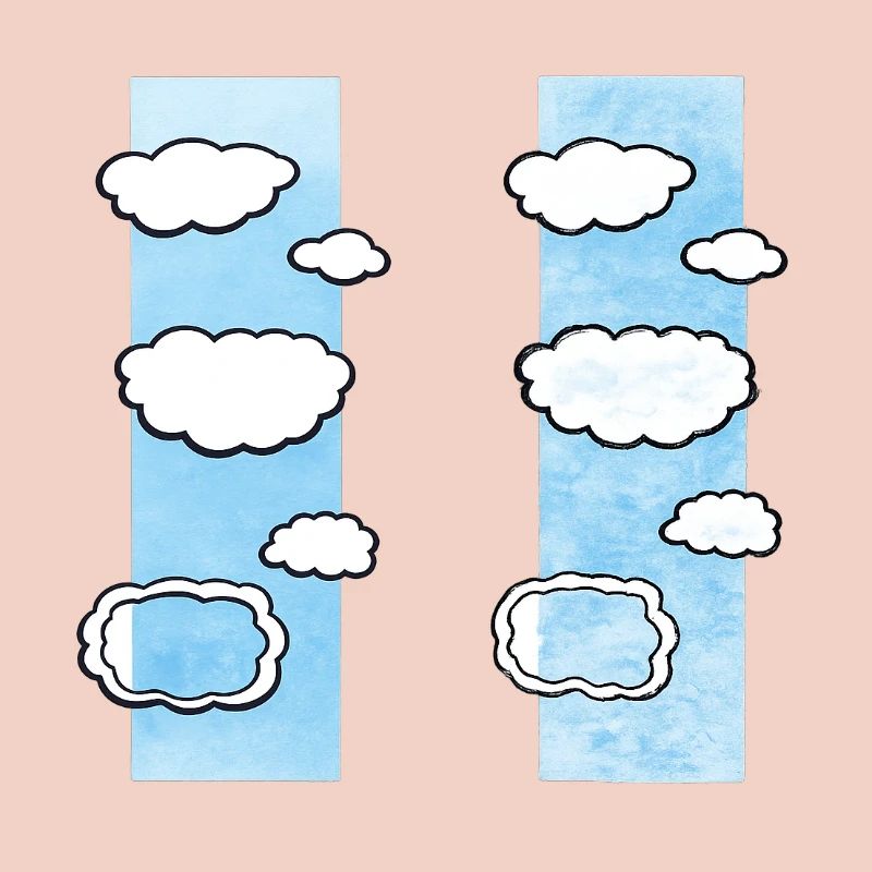 Cloud Columns on Sky Strips