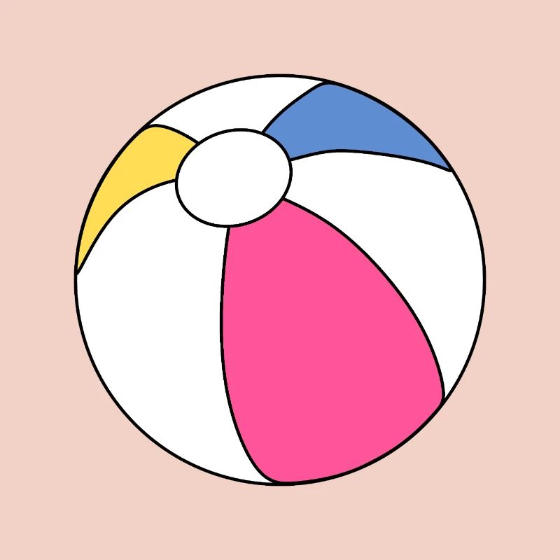 Lebendiger Strandball-Splash