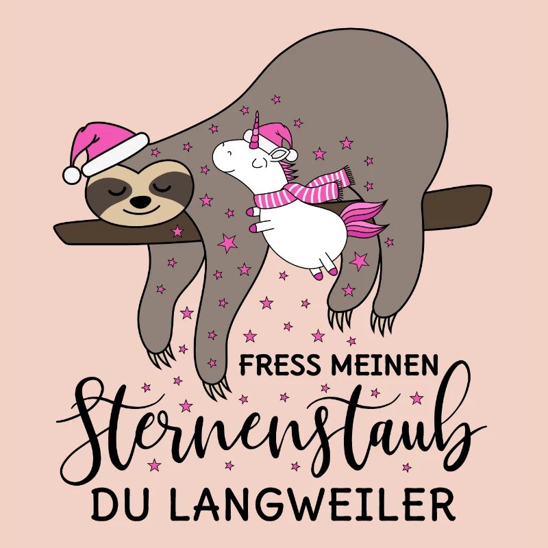 Faultier Einhorn Sternenstaub Weihnachten Winter