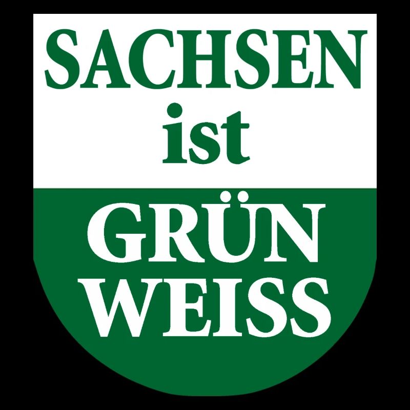 La Saxe est un drapeau vert blanc de l’État