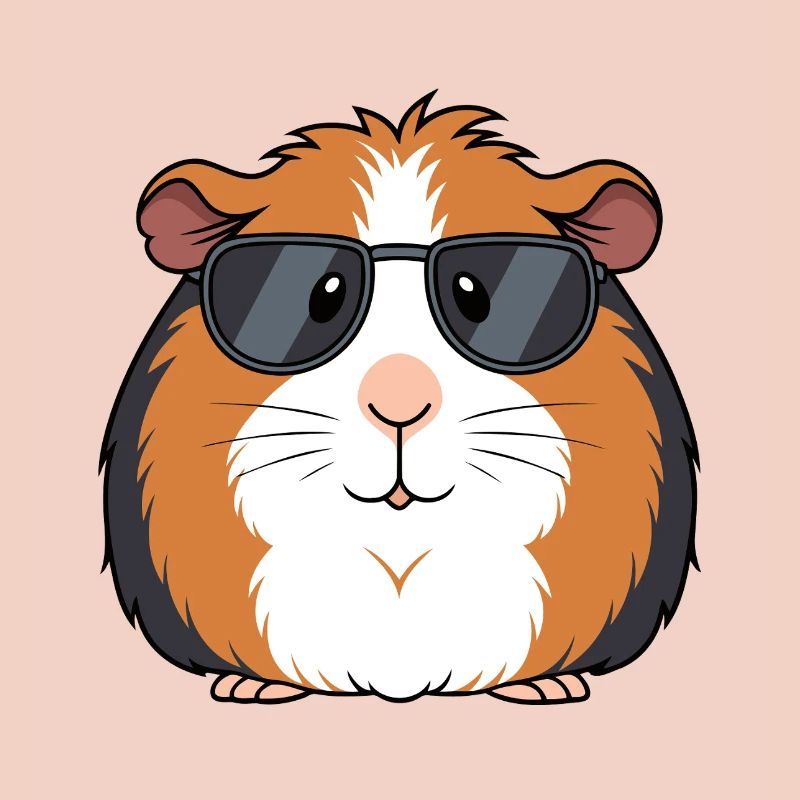 Cochon d'Inde lunettes soleil chic