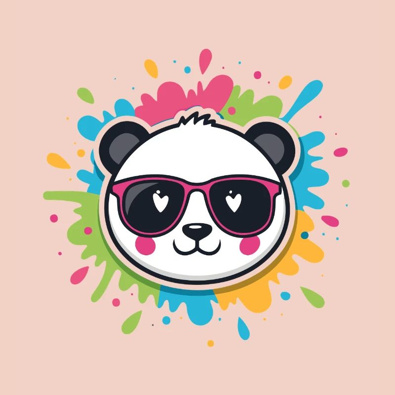 Panda Pop Farb-Spritzbrille