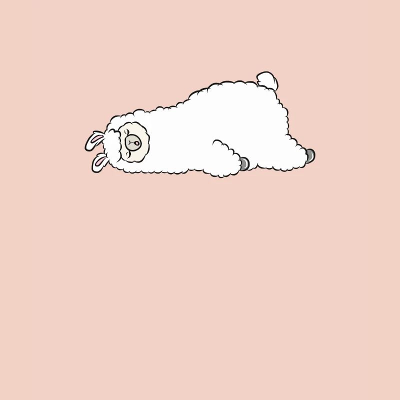 Sleeping llama