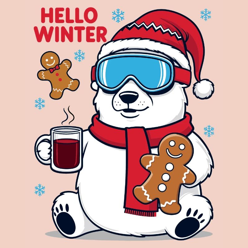 Eisbär mit Lebkuchen
