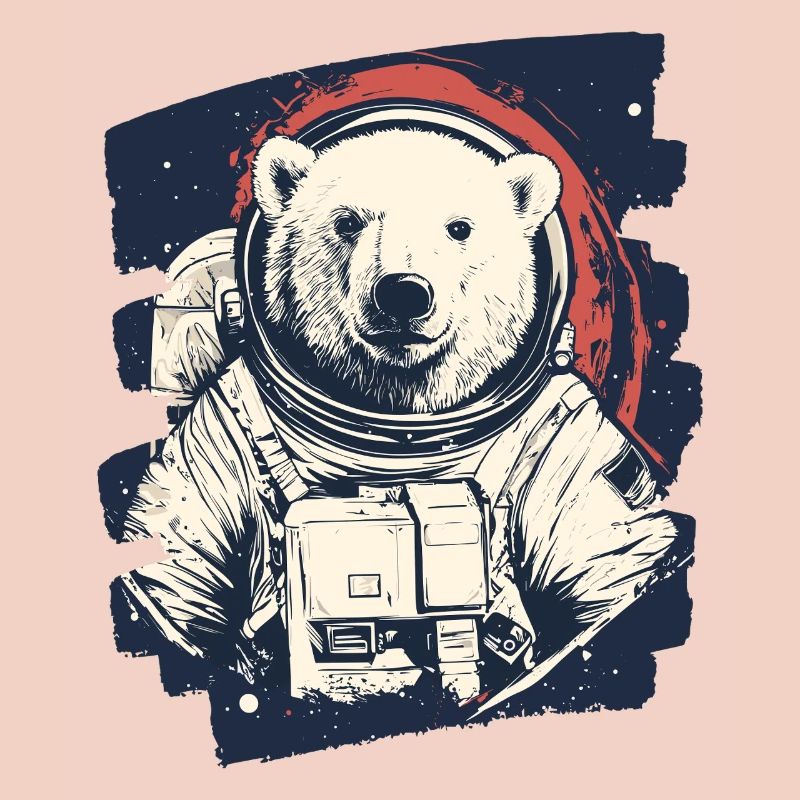 Eisbär Astronaut