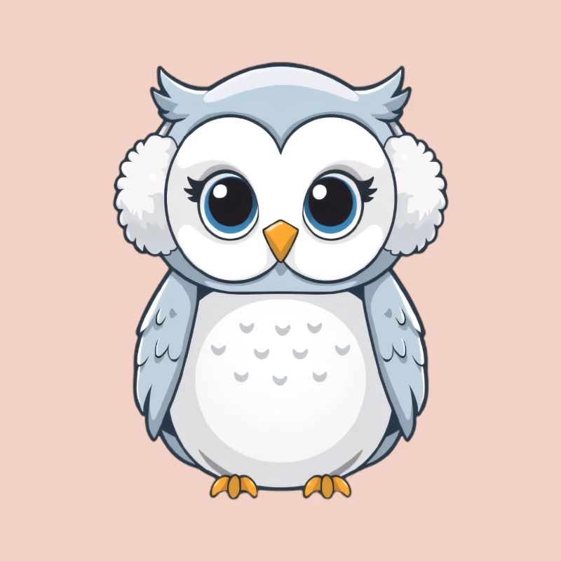 Hibou câlin avec cache-oreilles