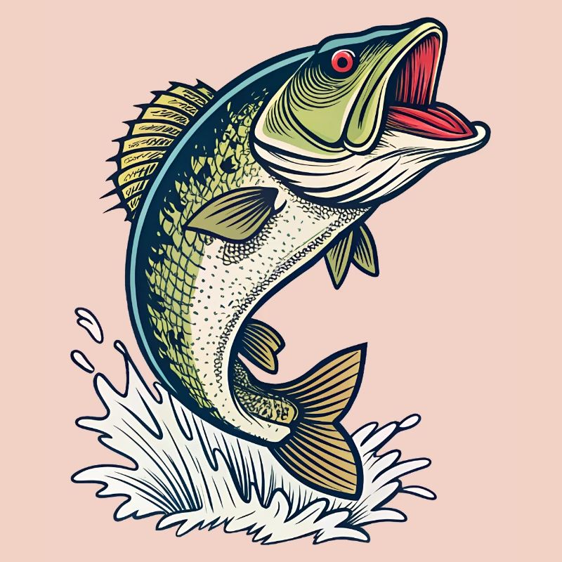 Illustration de pêche à l’achigan