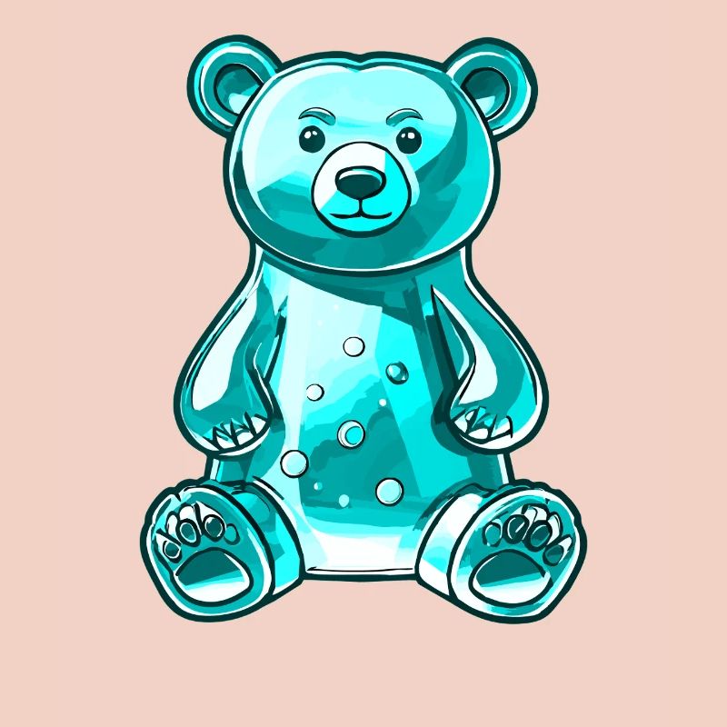 Gummy Bear Turquoise
