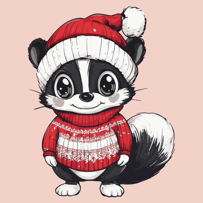 Stinktier Weihnachten