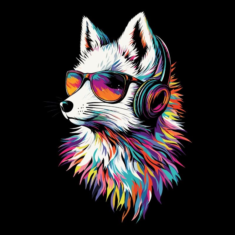 Polarfuchs Schneefuchs Eisfuchs Süßer Weißer Fuchs