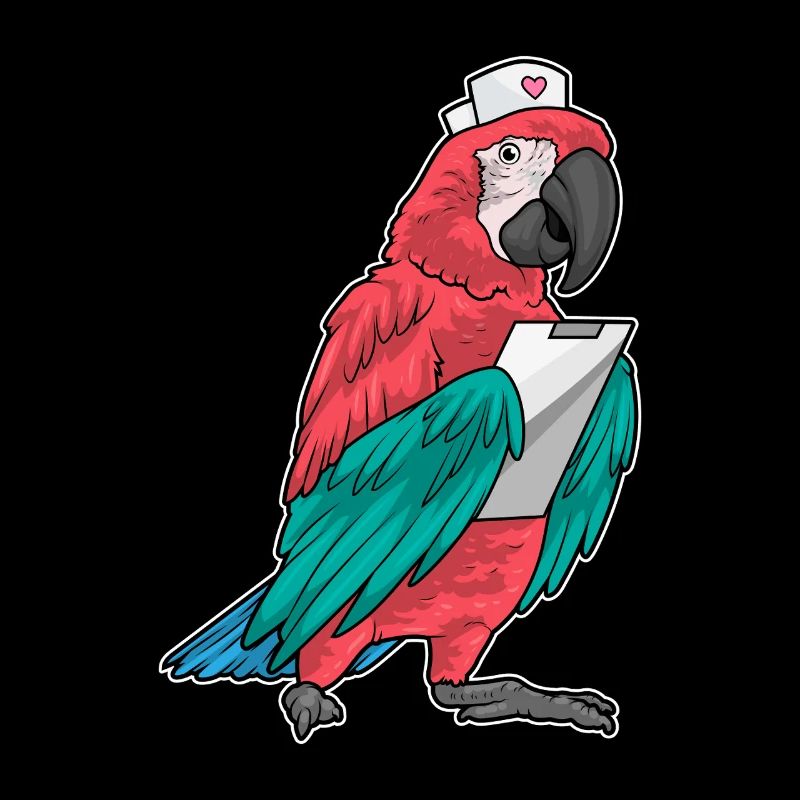 Clipboard d’infirmière perroquet