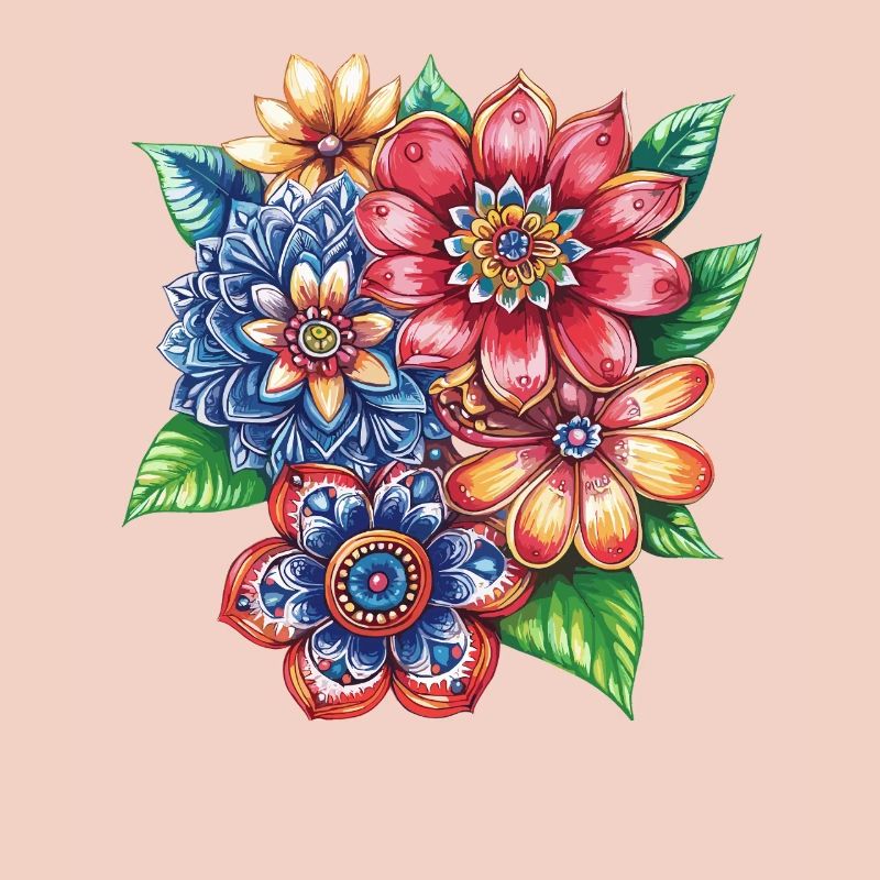 Farbexplosion Blütenbouquet