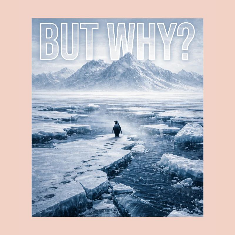 But Why Penguin Meme Existential Sad Humor Mood