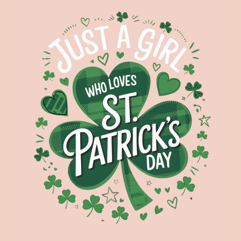 Ein Mädchen liebt St. Patrick's Day