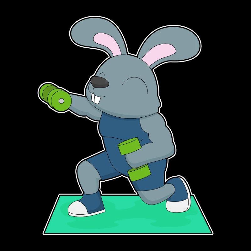 Culturisme Bunny Bodybuilder Haltères