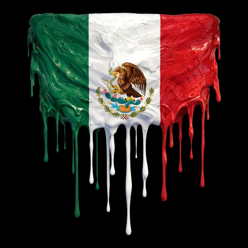 Drapeau Mexicain Gouttant