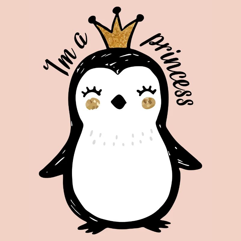 Conception mignonne de la reine des pingouins