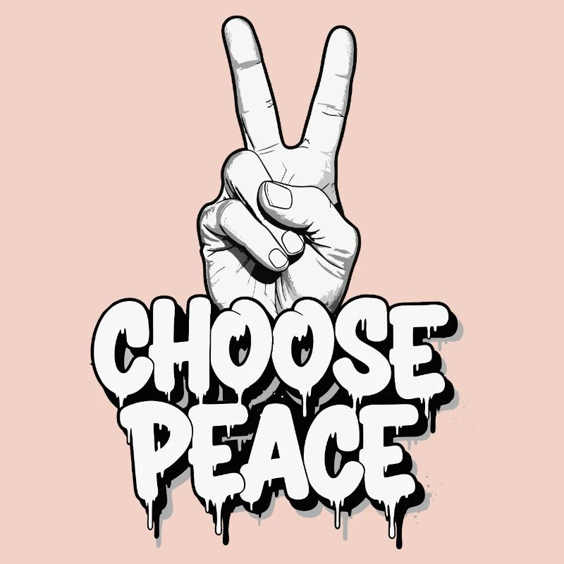 Wählen Sie Peace Graffiti