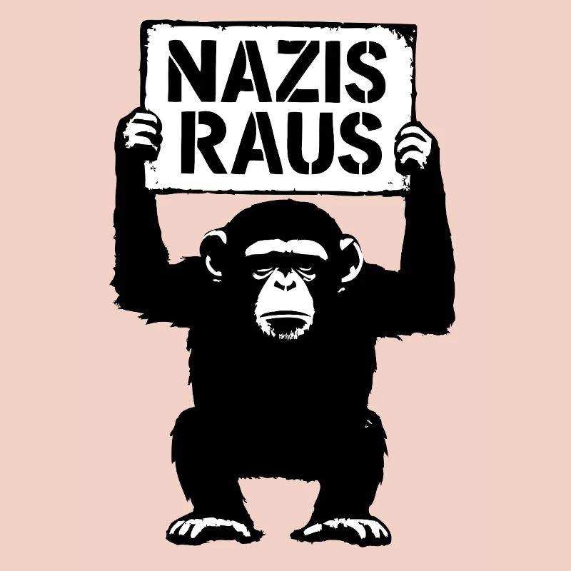 Grim monkey is against racism