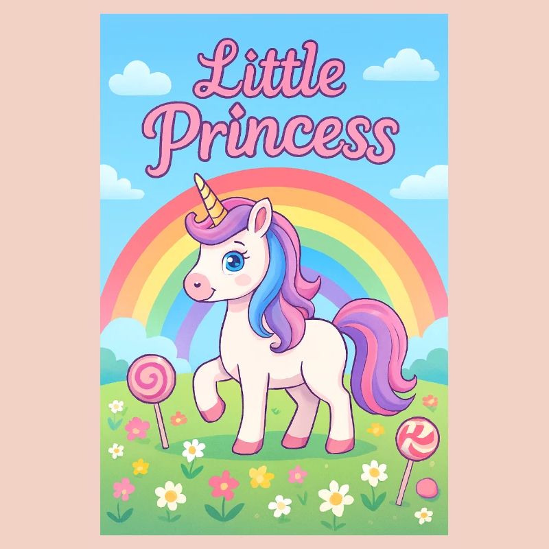 Kleines Regenbogen-Einhorn