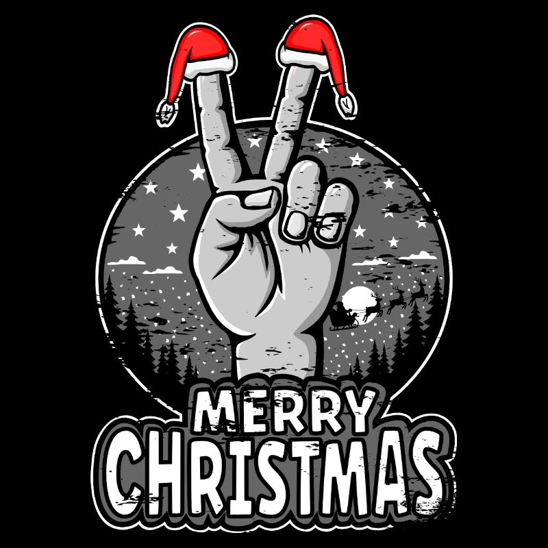 Conception du signe de paix de joyeux Noël