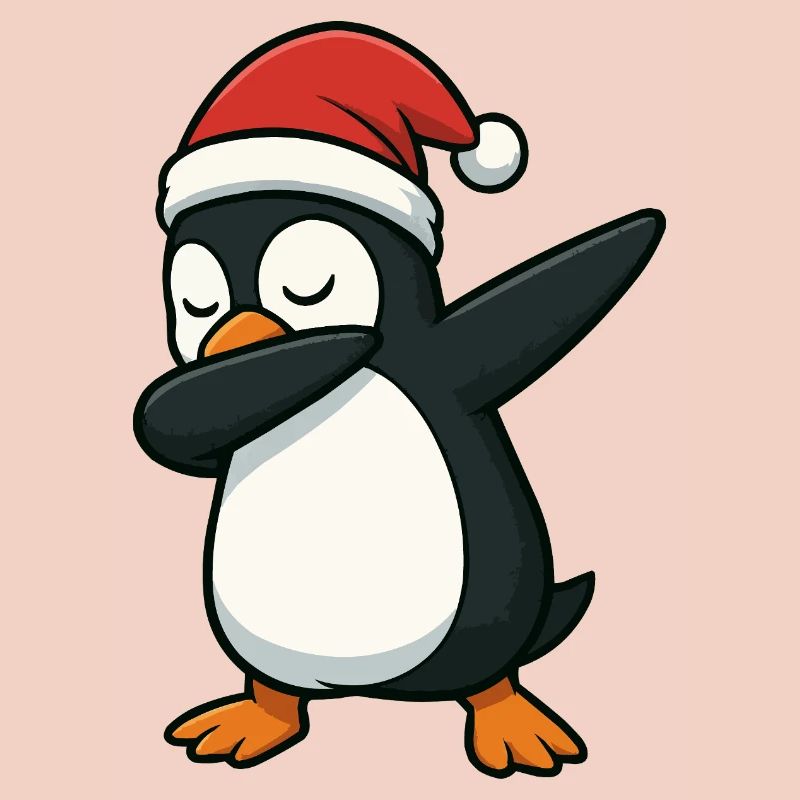 Pinguin Santa Dab