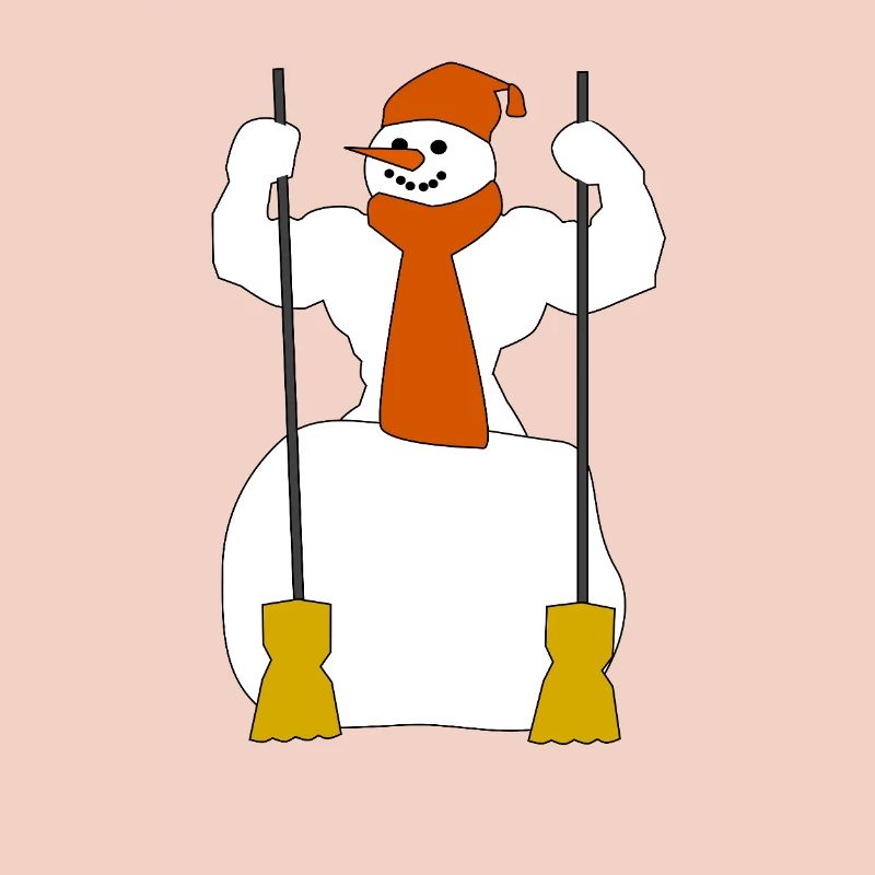 Winter-Schneefigur