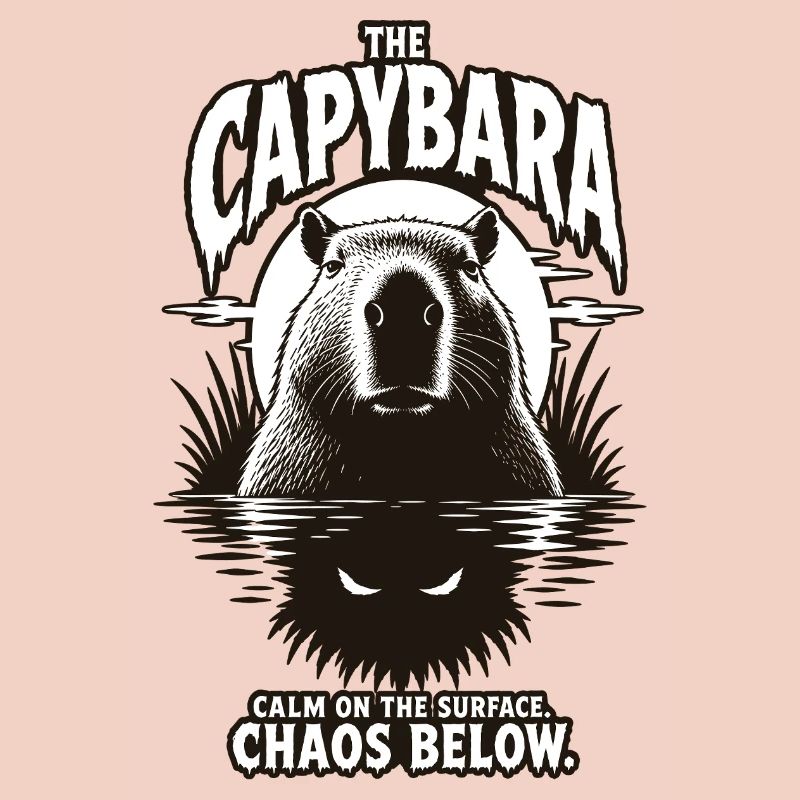 Conception d’horreur chaos de capybara
