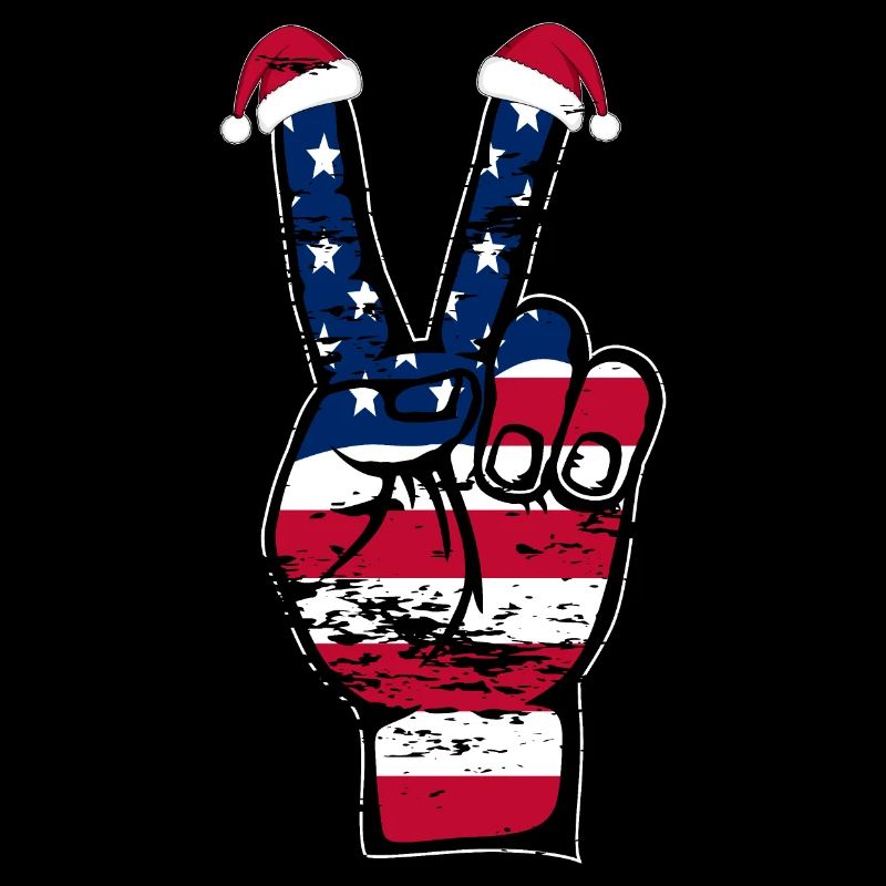 Symbole de paix de Noël drapeau des États-Unis utilisé