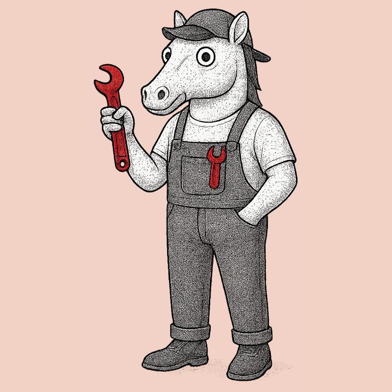 Mécanique de chevaux à clé à molette