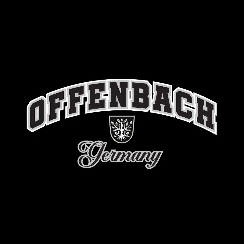 Offenbach, Germany, Crest Typography