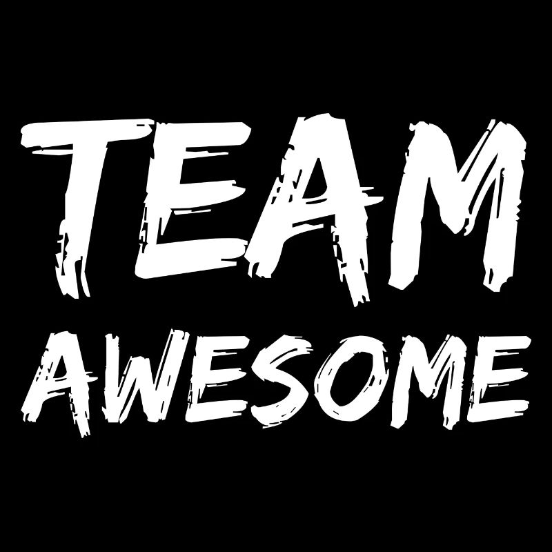 Lettrage de l’équipe Awesome