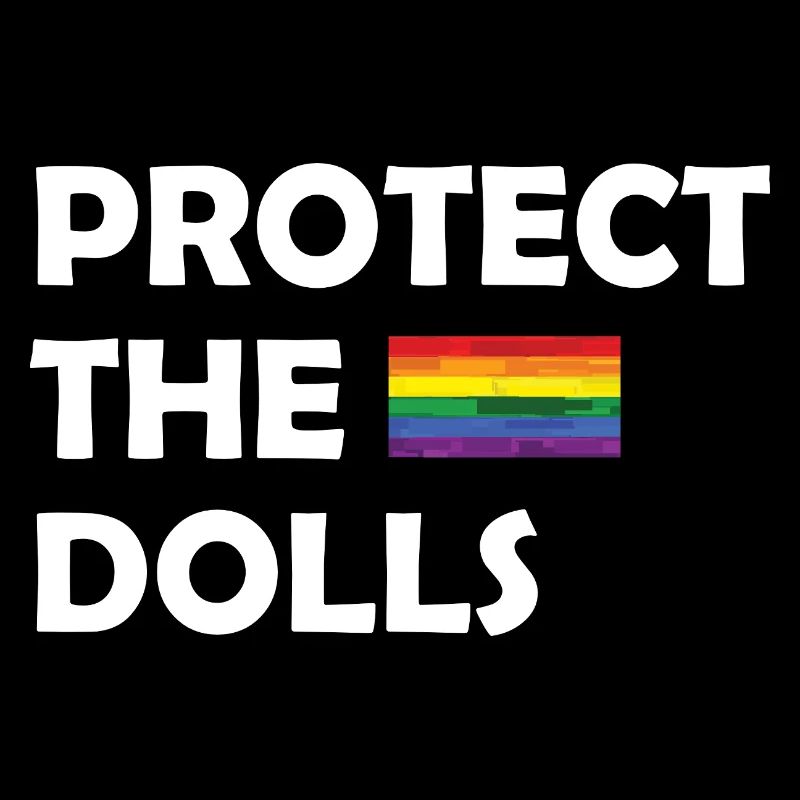 PROTECT THE DOLLS flag small
