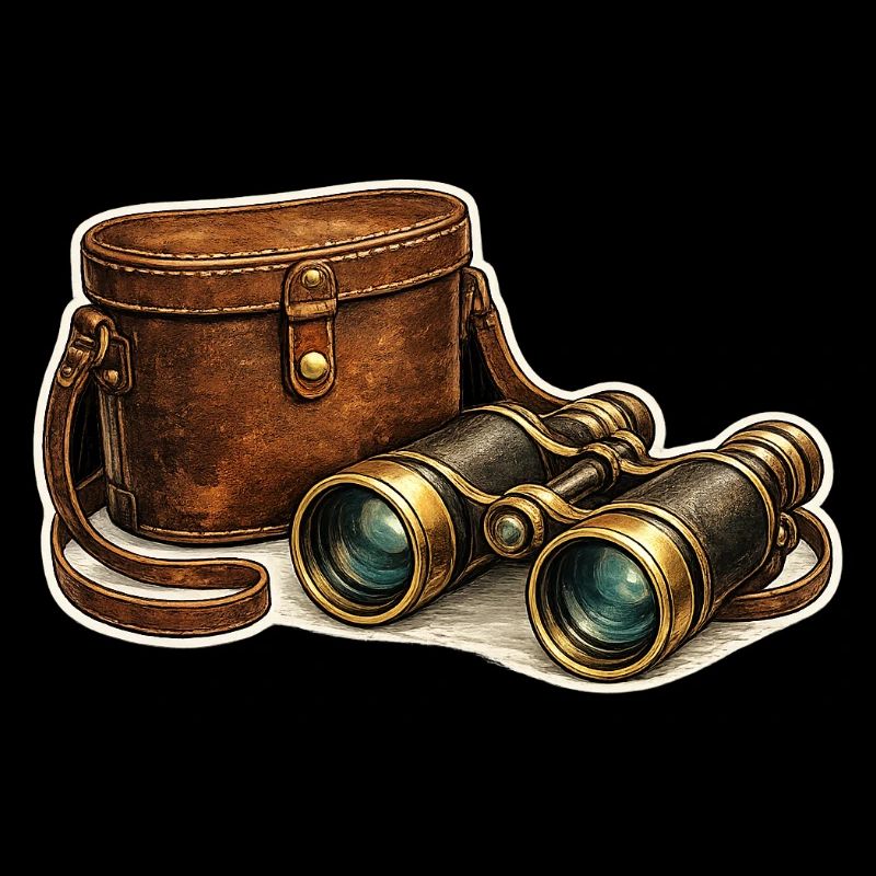 Vintage Expedition Binoculars Bag