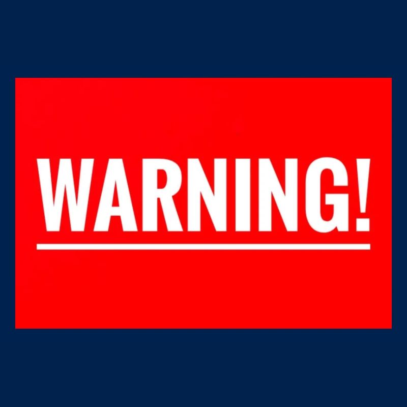 Warning Flexible Embroidery Design