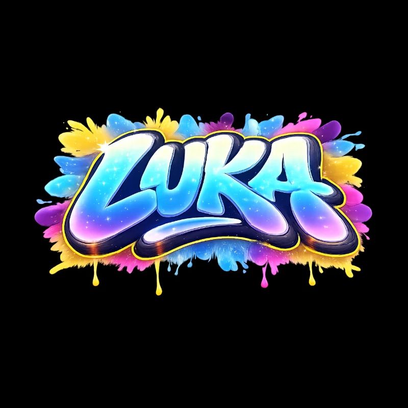Graffiti LUKA Name Gift Ideal Printable On