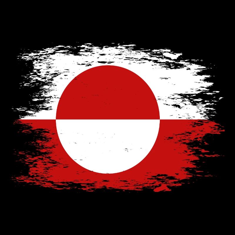 Drapeau du Groenland utilisé