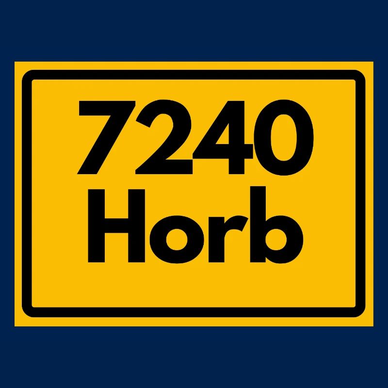 OLD POSTCODE POSTCODE RETRO 7240 HORB HEIMATSTOLZ