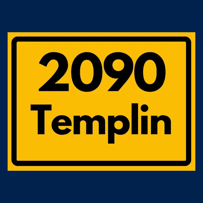 ALTE POSTLEITZAHL PLZ RETRO 2090 TEMPLIN HEIMAT