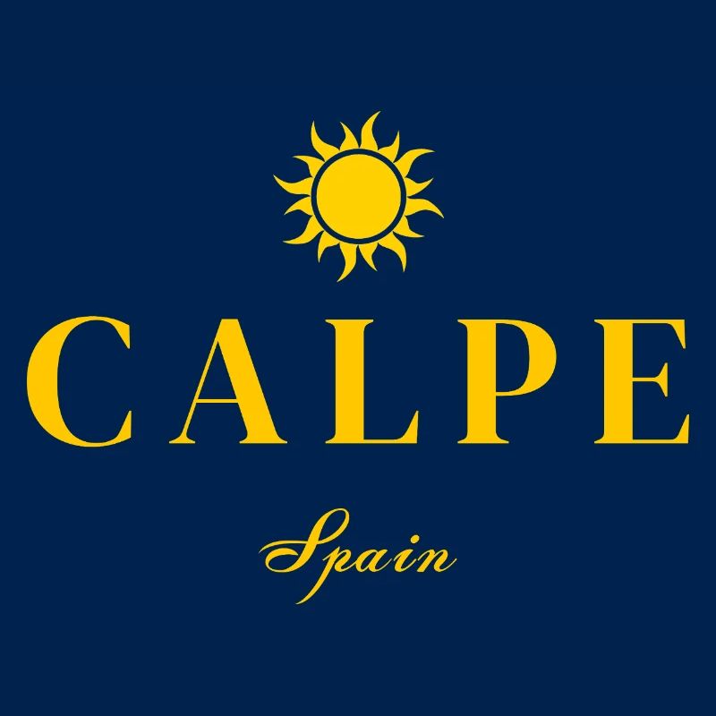 Calpe Spanien Sonnenemblem