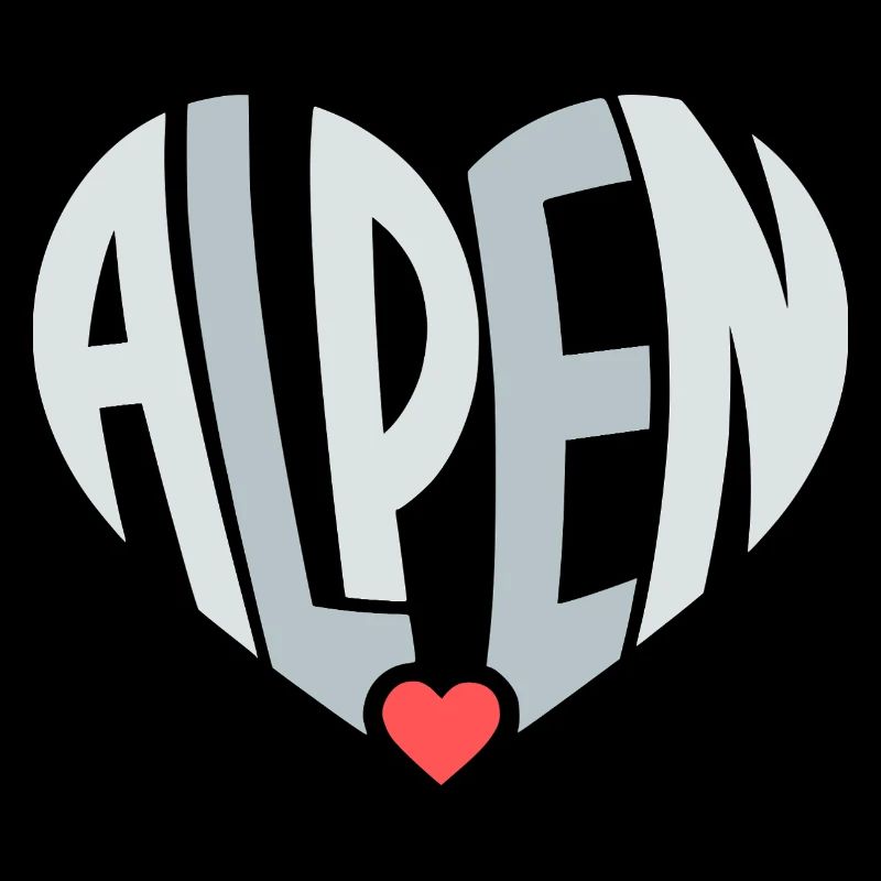 Alpine Heart Typography